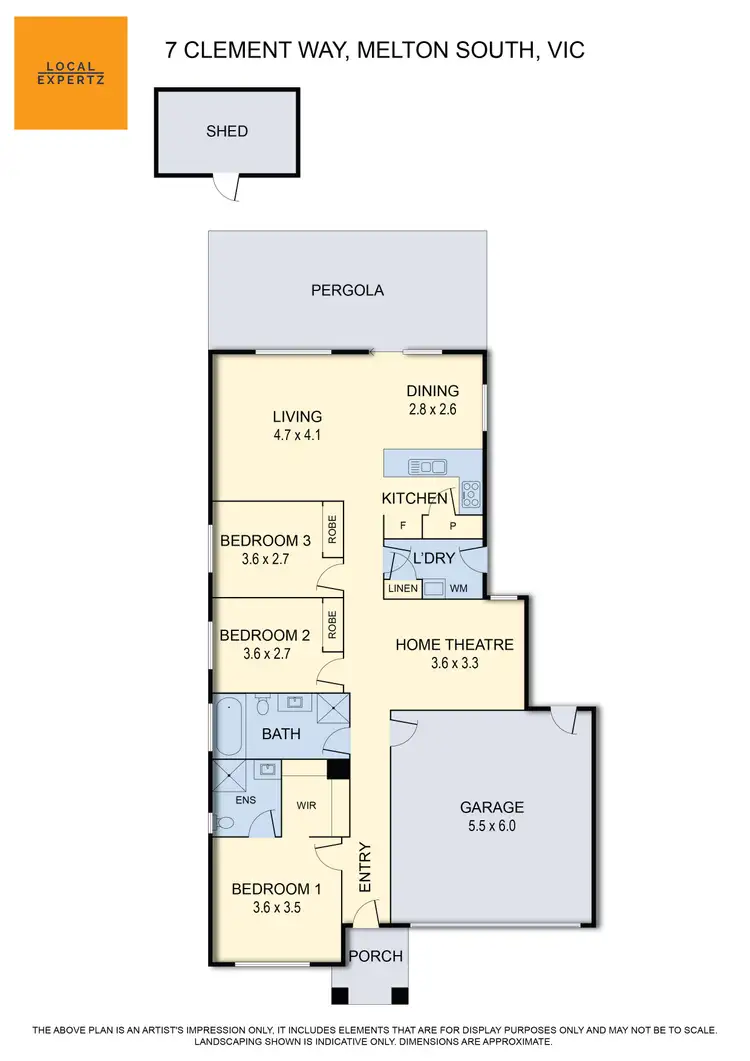 Floorplan of Homely house listing, 7 Clement Way, Melton South VIC 3338