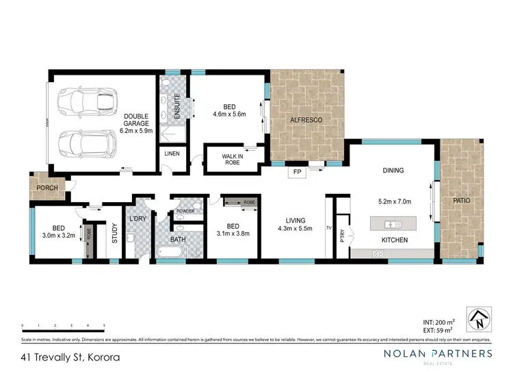 Floorplan of Homely house listing, 41 Trevally Street, Korora NSW 2450