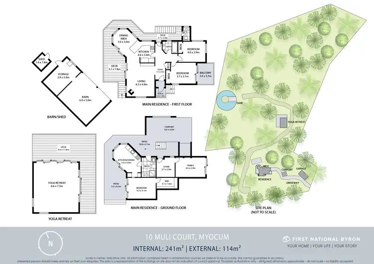 Floorplan of Homely house listing, 10 Muli Court, Myocum NSW 2481