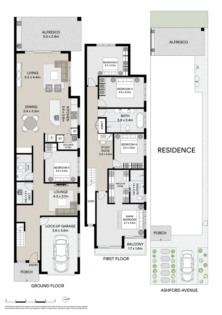 Floorplan of Homely semi-detached listing, 188 Ashford Avenue, Milperra NSW 2214