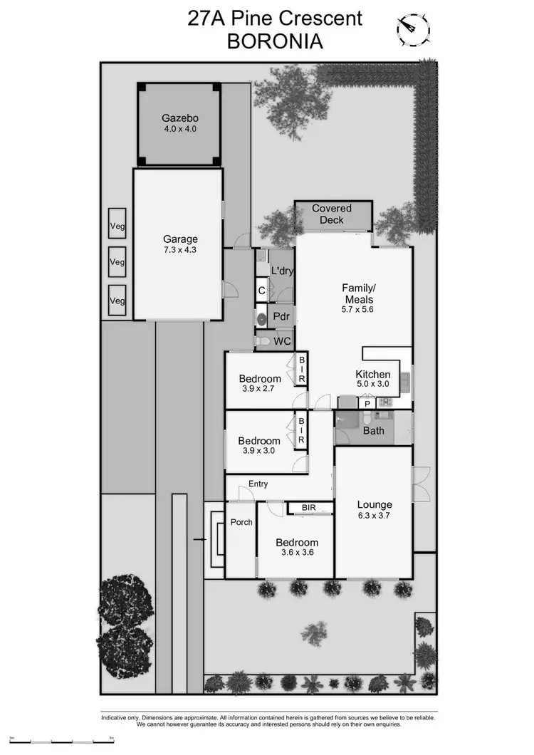 Floorplan of Homely house listing, 27A Pine Crescent, Boronia VIC 3155