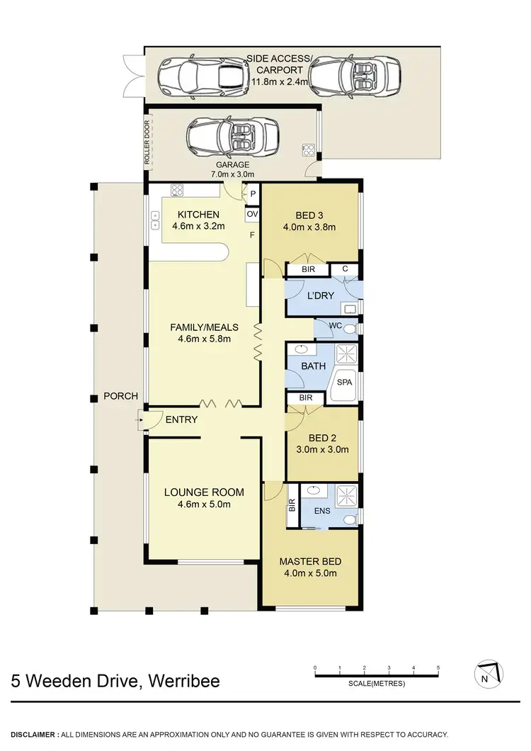 Floorplan of Homely house listing, 5 Weeden Drive, Werribee VIC 3030