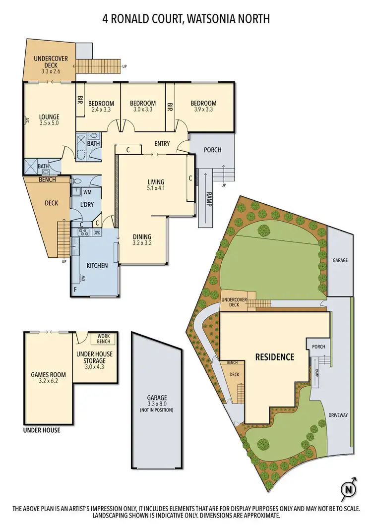 Floorplan of Homely house listing, 4 Ronald Court, Watsonia North VIC 3087