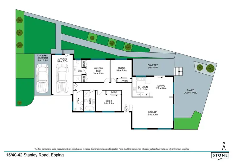 Floorplan of Homely villa listing, 15/40-42 Stanley Road, Epping NSW 2121