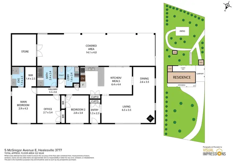Floorplan of Homely house listing, 5 McGregor Avenue East, Healesville VIC 3777