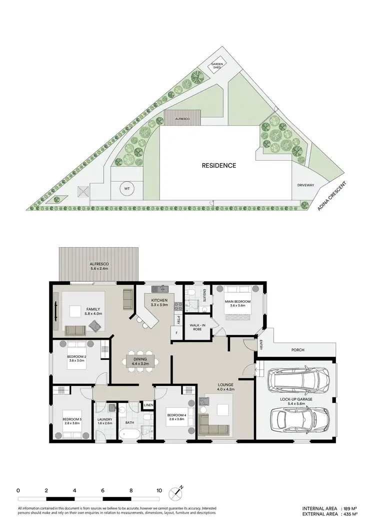 Floorplan of Homely house listing, 6 Adina Crescent, Lithgow NSW 2790