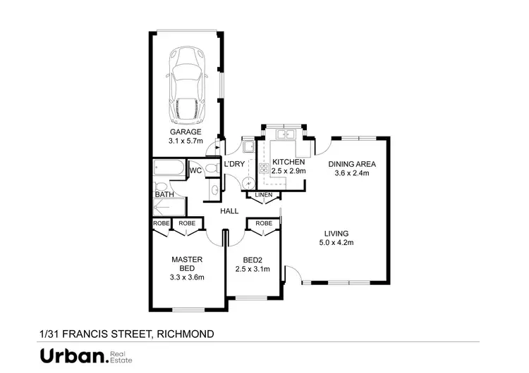 Floorplan of Homely villa listing, 1/31 Francis Street, Richmond NSW 2753