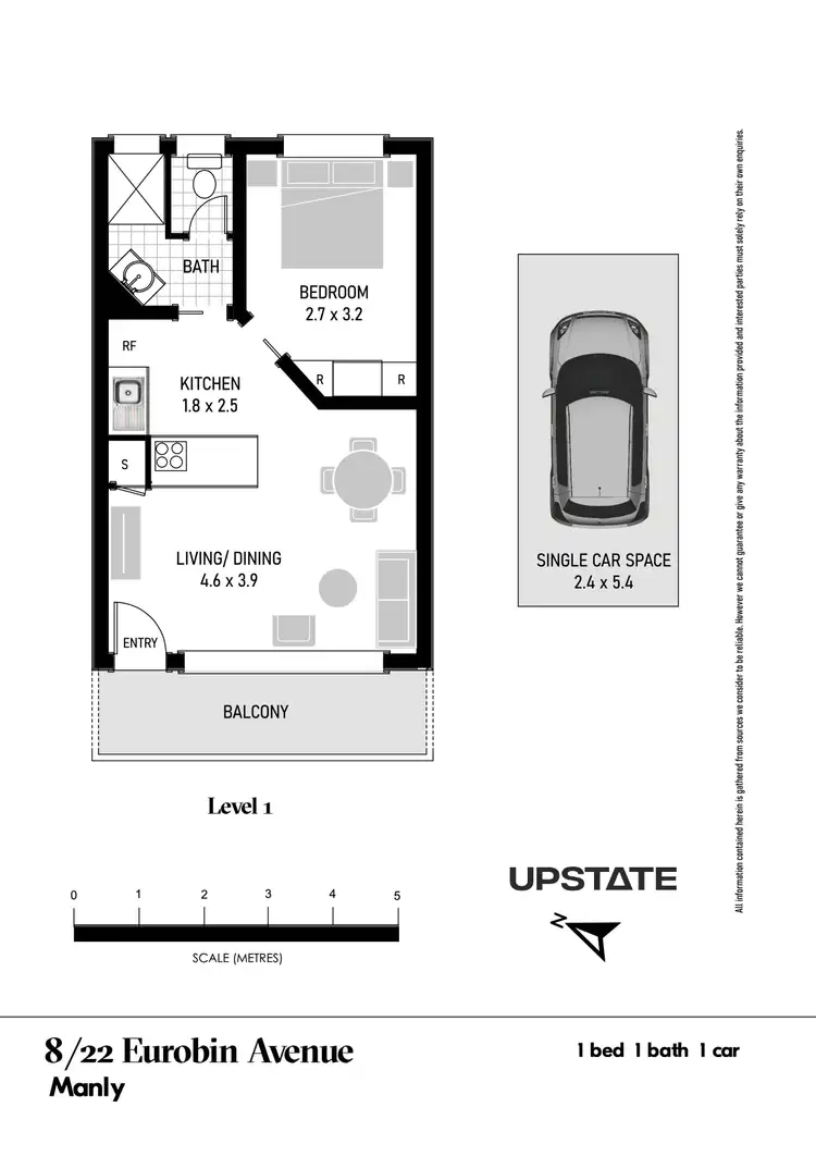 Floorplan of Homely apartment listing, 8/22 Eurobin Avenue, Manly NSW 2095
