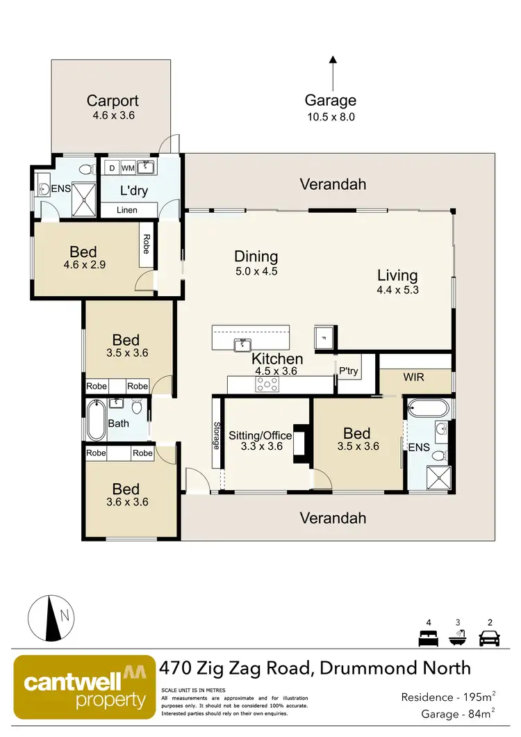 Floorplan of Homely house listing, 470 Zig Zag Road, Drummond North VIC 3446