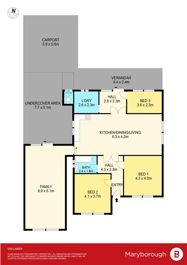 Floorplan of Homely house listing, 60 Golden Wattle Drive, Maryborough VIC 3465