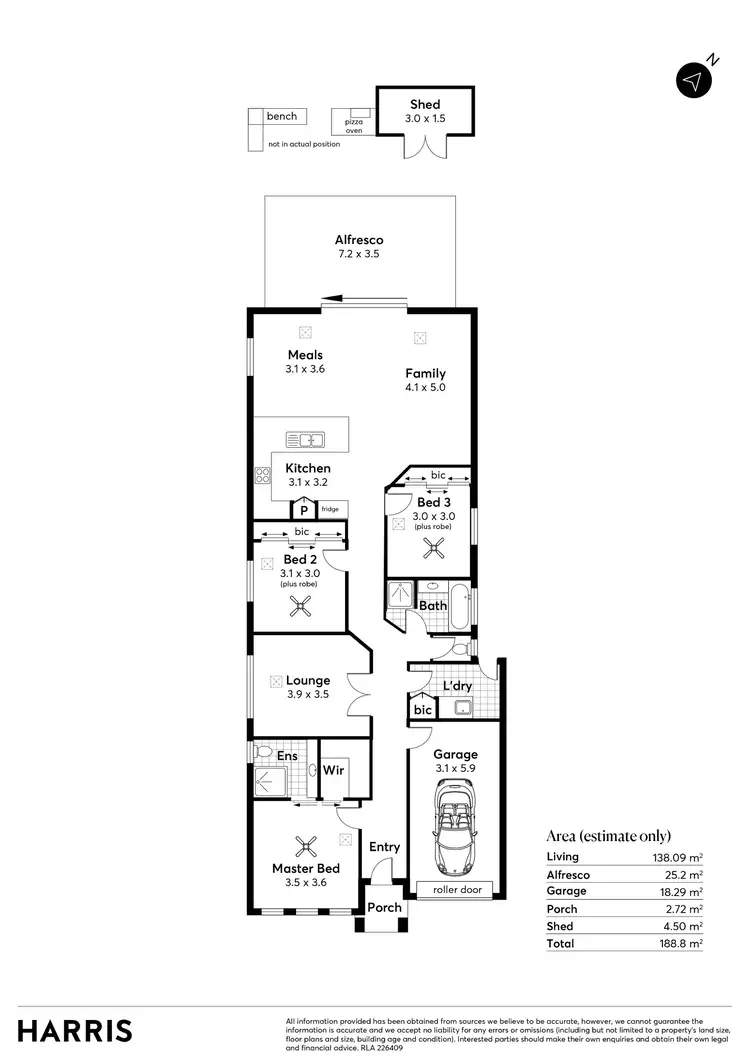 Floorplan of Homely house listing, 14A Birch Grove, Dernancourt SA 5075