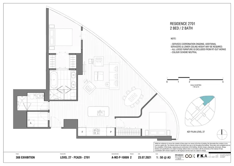 Floorplan of Homely apartment listing, 2701/63 La Trobe Street, Melbourne VIC 3000