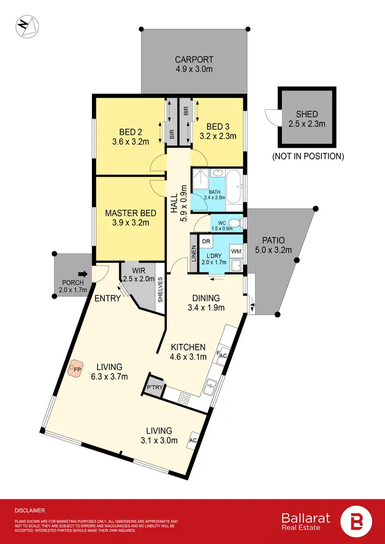 Floorplan of Homely house listing, 134 Grant Street, Sebastopol VIC 3356