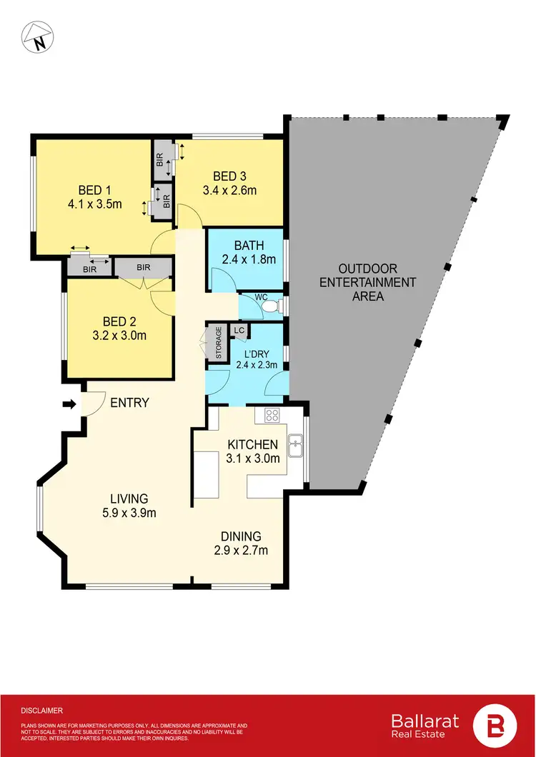 Floorplan of Homely house listing, 55 McNulty Drive, Wendouree VIC 3355
