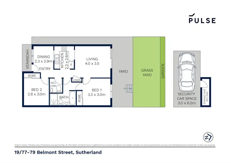 Floorplan of Homely villa listing, 19/77-79 Belmont Street, Sutherland NSW 2232