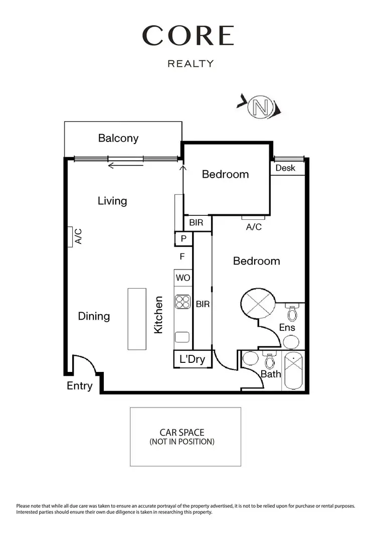 Floorplan of Homely apartment listing, Level 19/1908/22 Dorcas Street, Southbank VIC 3006