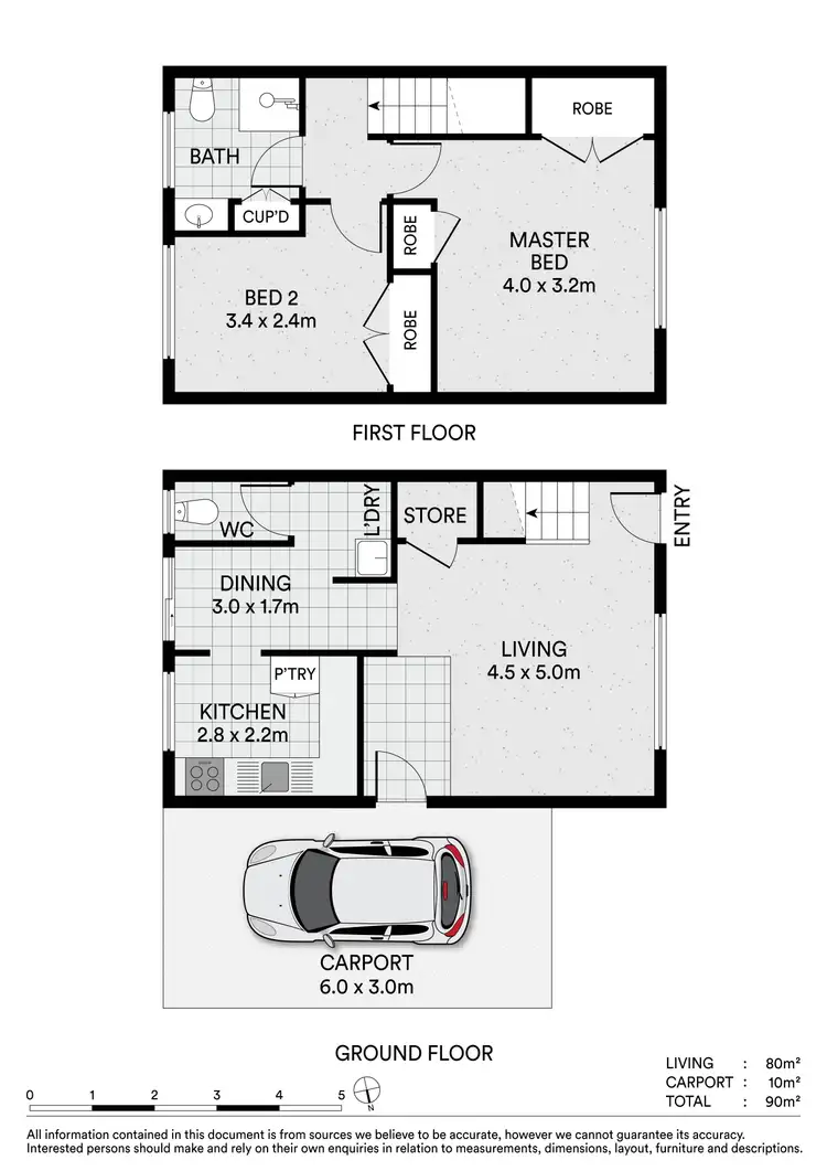 Floorplan of Homely townhouse listing, 43/111 Kingston Road, Woodridge QLD 4114