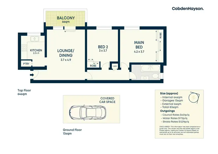 Floorplan of Homely apartment listing, 39/6 Murray Street, Lane Cove NSW 2066