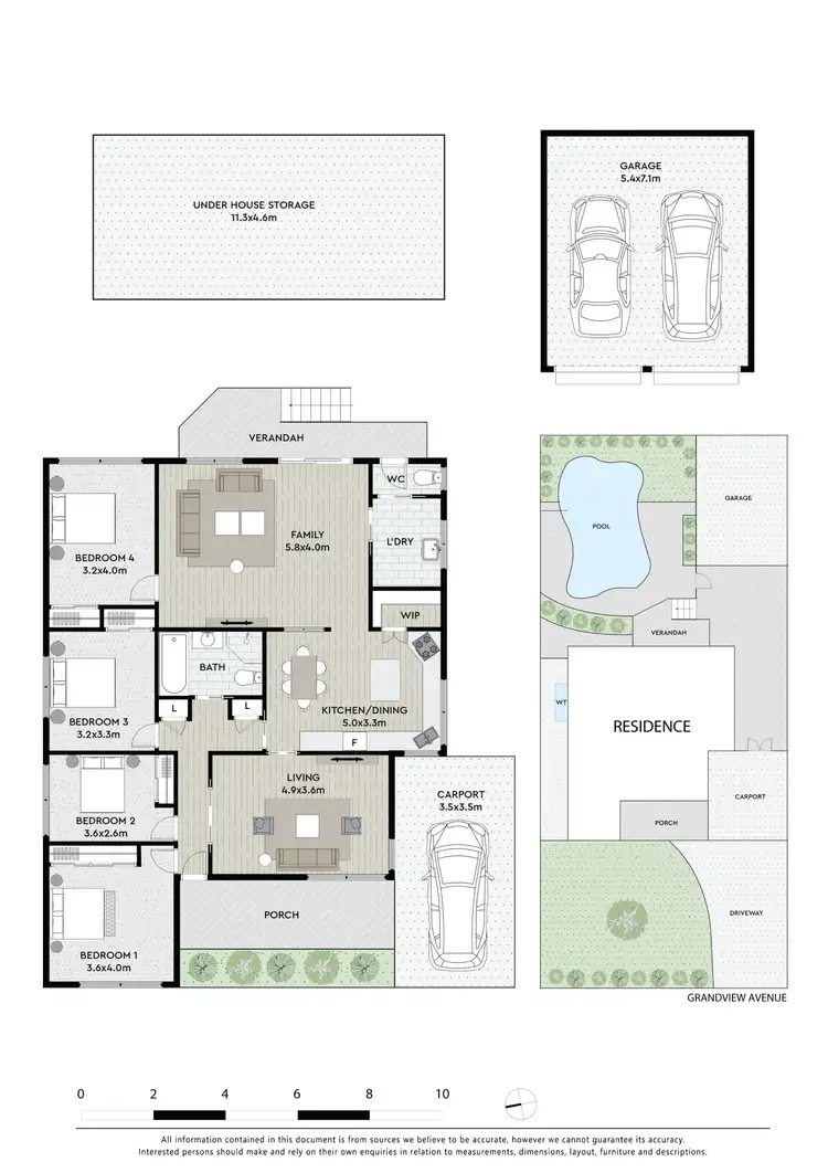 Floorplan of Homely house listing, 5 Grandview Avenue, Seven Hills NSW 2147