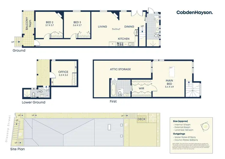 Floorplan of Homely house listing, 14 Glassop Street, Balmain NSW 2041