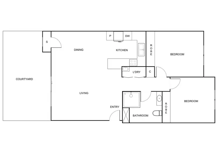 Floorplan of Homely apartment listing, 19/2 Trist Street, Franklin ACT 2913