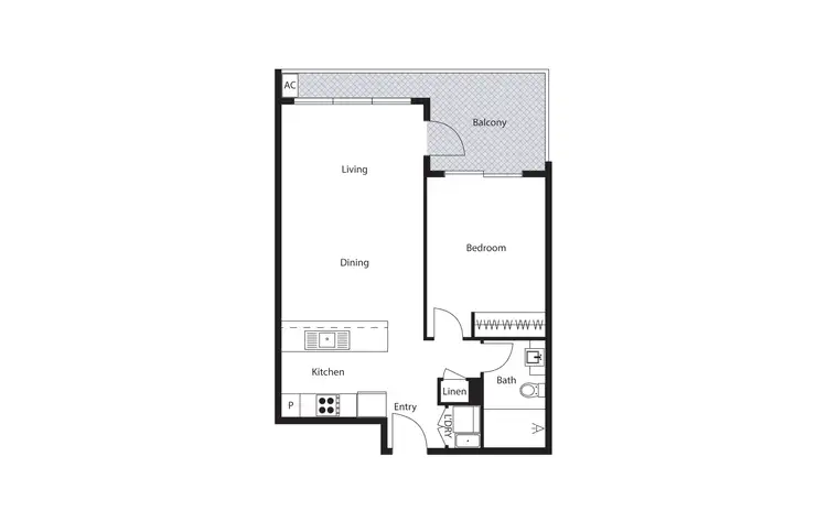 Floorplan of Homely apartment listing, 40/120 John Gorton Drive, Coombs ACT 2611