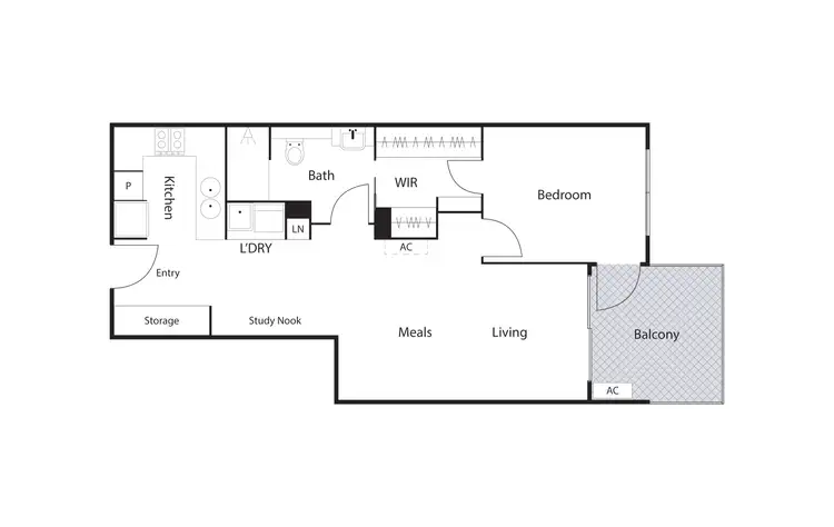 Floorplan of Homely apartment listing, 125/2 Windjana Street, Harrison ACT 2914