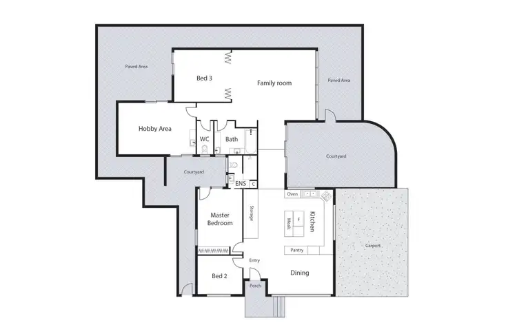 Floorplan of Homely house listing, 3 Bray Place, Curtin ACT 2605