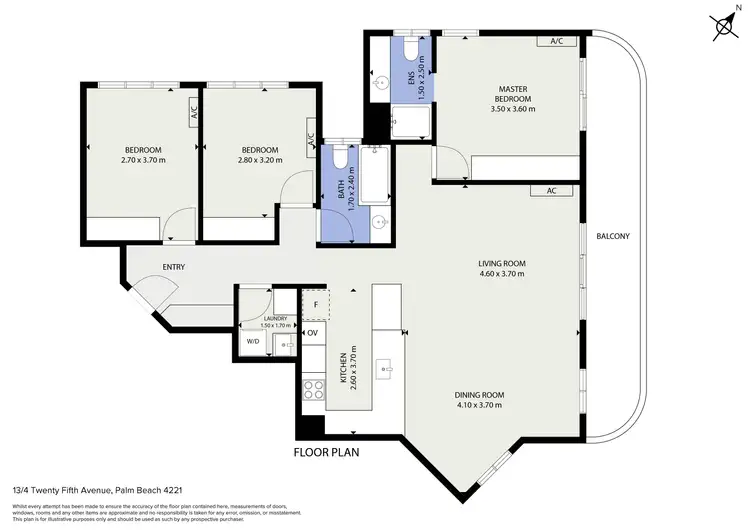 Floorplan of Homely unit listing, 13/4 Twenty Fifth Avenue, Palm Beach QLD 4221