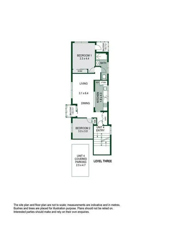 Floorplan of Homely apartment listing, 4/10 Moore Street, Bondi NSW 2026