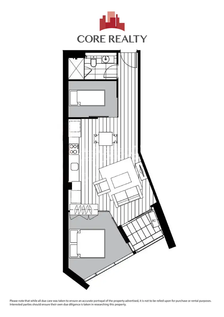 Floorplan of Homely apartment listing, 2313/33 Rose Lane, Melbourne VIC 3000