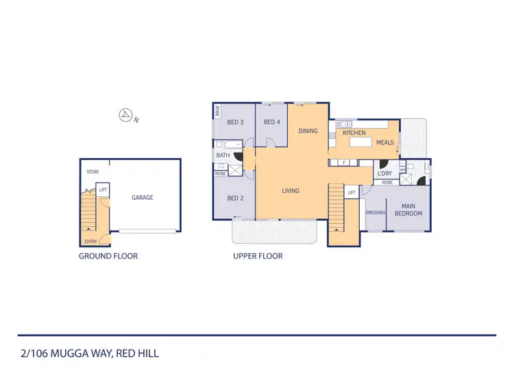Floorplan of Homely townhouse listing, 2/106 Mugga Way, Red Hill ACT 2603