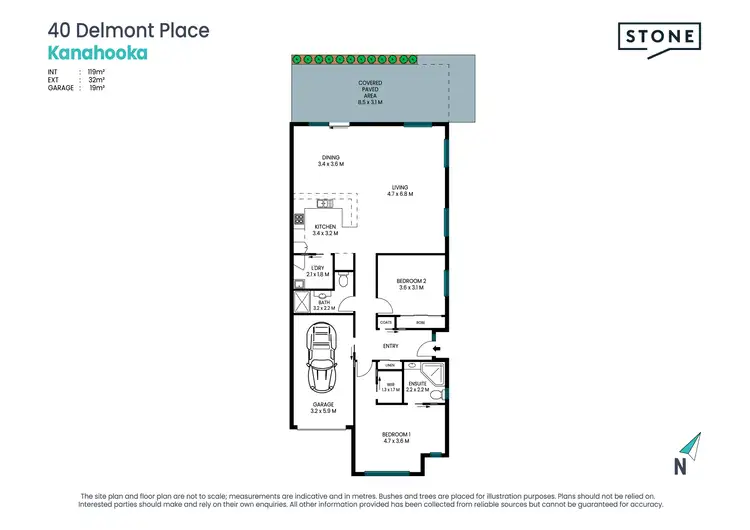 Floorplan of Homely house listing, 40 Delmont Place, Kanahooka NSW 2530