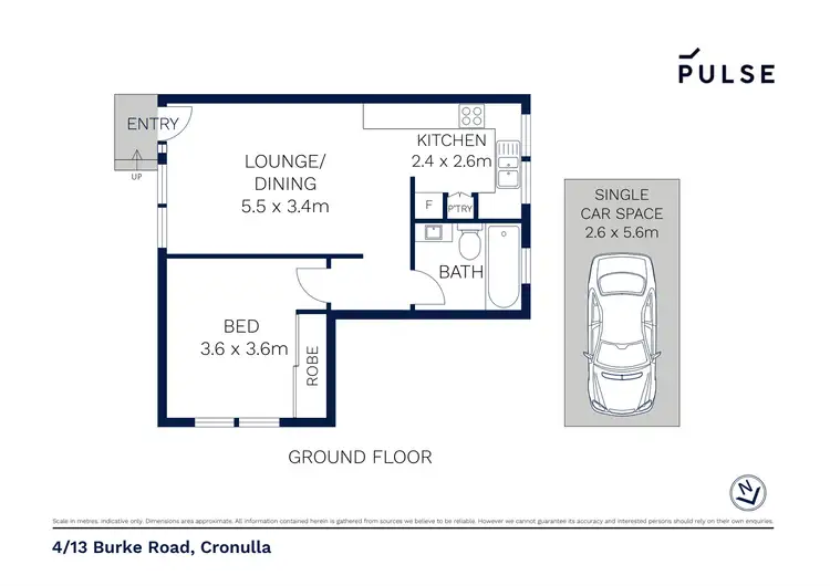 Floorplan of Homely apartment listing, 4/13 Burke Road, Cronulla NSW 2230