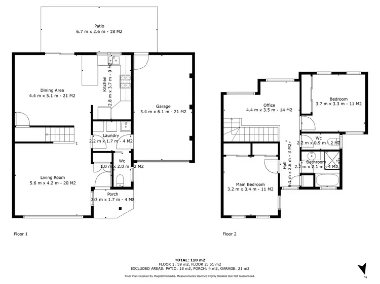 Floorplan of Homely townhouse listing, 3/3 Haig Street, Croydon VIC 3136