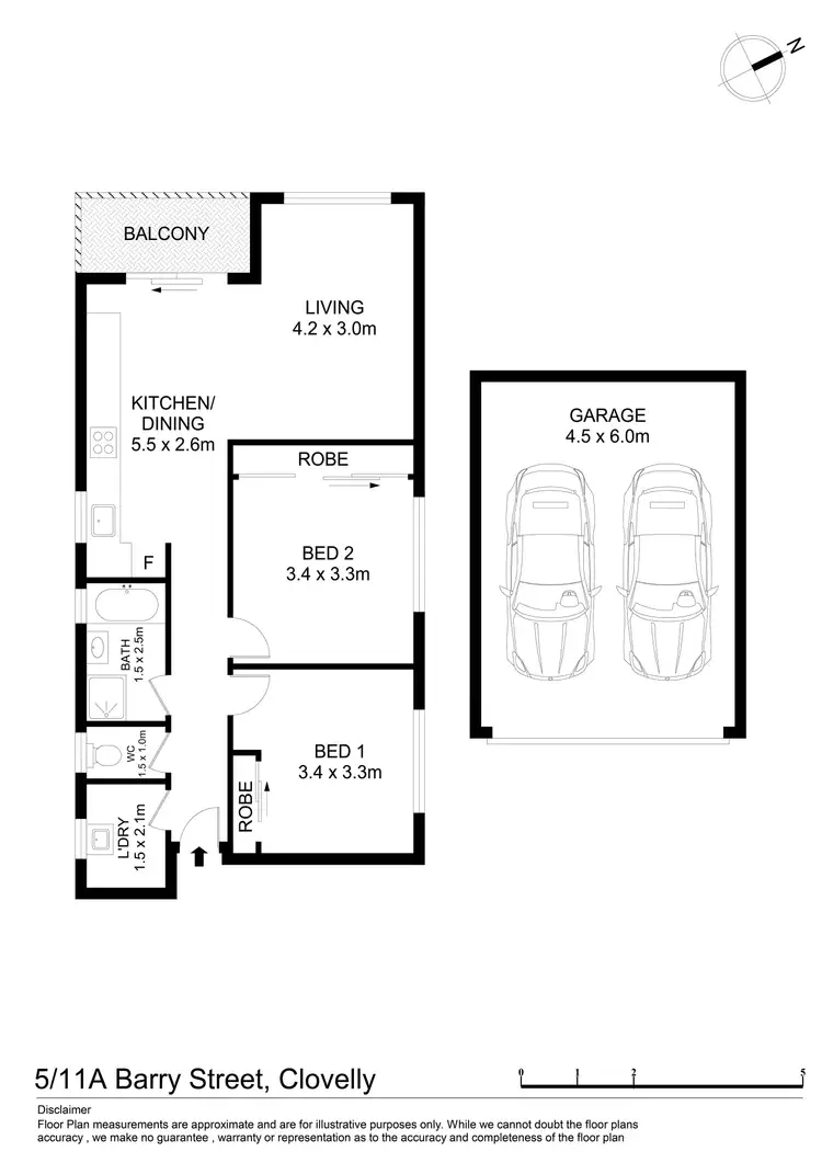 Floorplan of Homely unit listing, 5/11A Barry Street, Clovelly NSW 2031