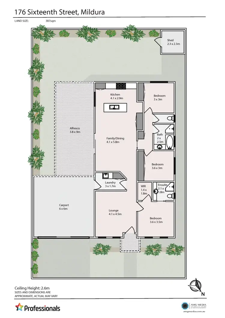Floorplan of Homely townhouse listing, 176 Sixteenth Street, Mildura VIC 3500