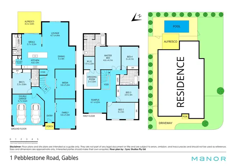 Floorplan of Homely house listing, 1 Pebblestone Road, Gables NSW 2765
