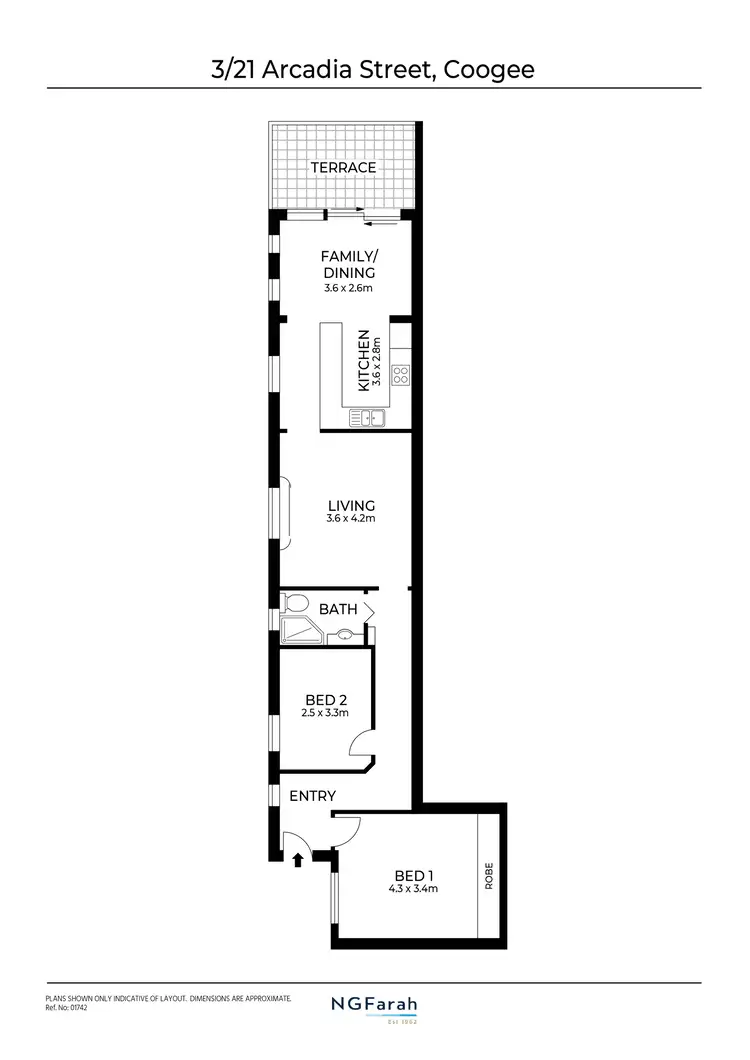 Floorplan of Homely apartment listing, 3/21 Arcadia Street, Coogee NSW 2034