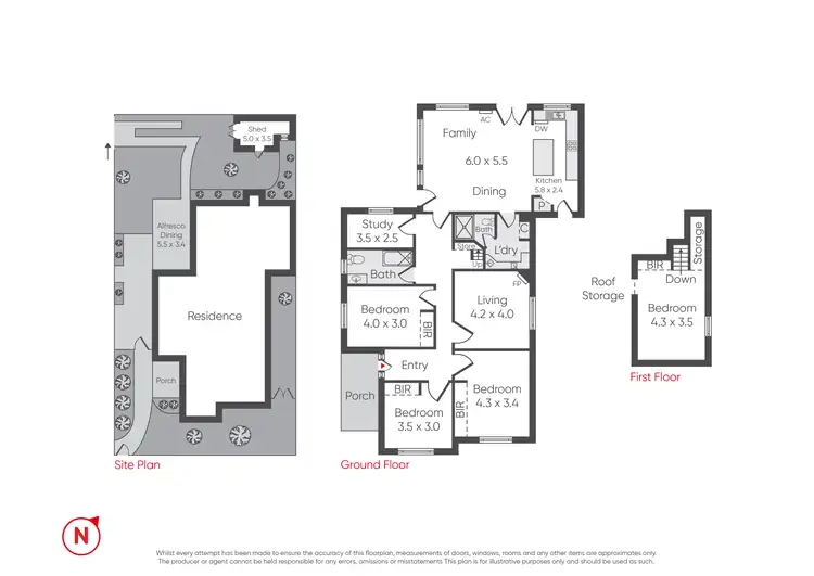 Floorplan of Homely house listing, 6 Freyer Street, Williamstown VIC 3016