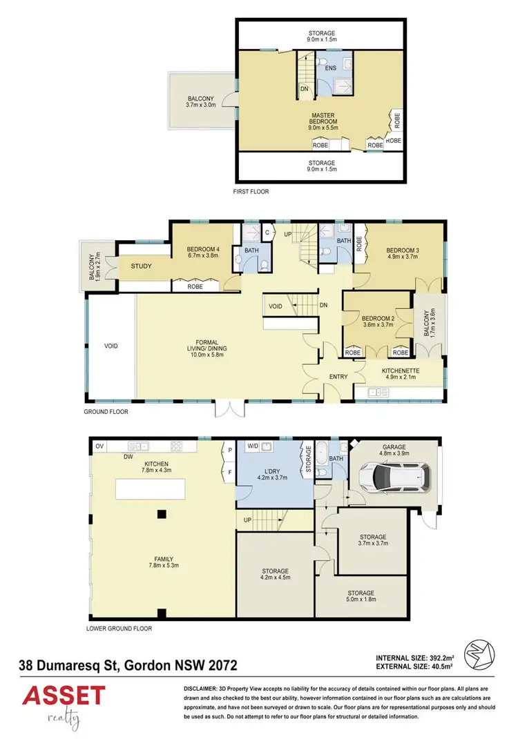 Floorplan of Homely house listing, 38 Dumaresq Street, Gordon NSW 2072