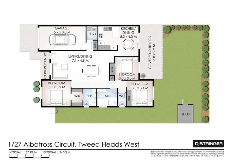 Floorplan of Homely house listing, 1/27 Albatross Circuit, Tweed Heads West NSW 2485