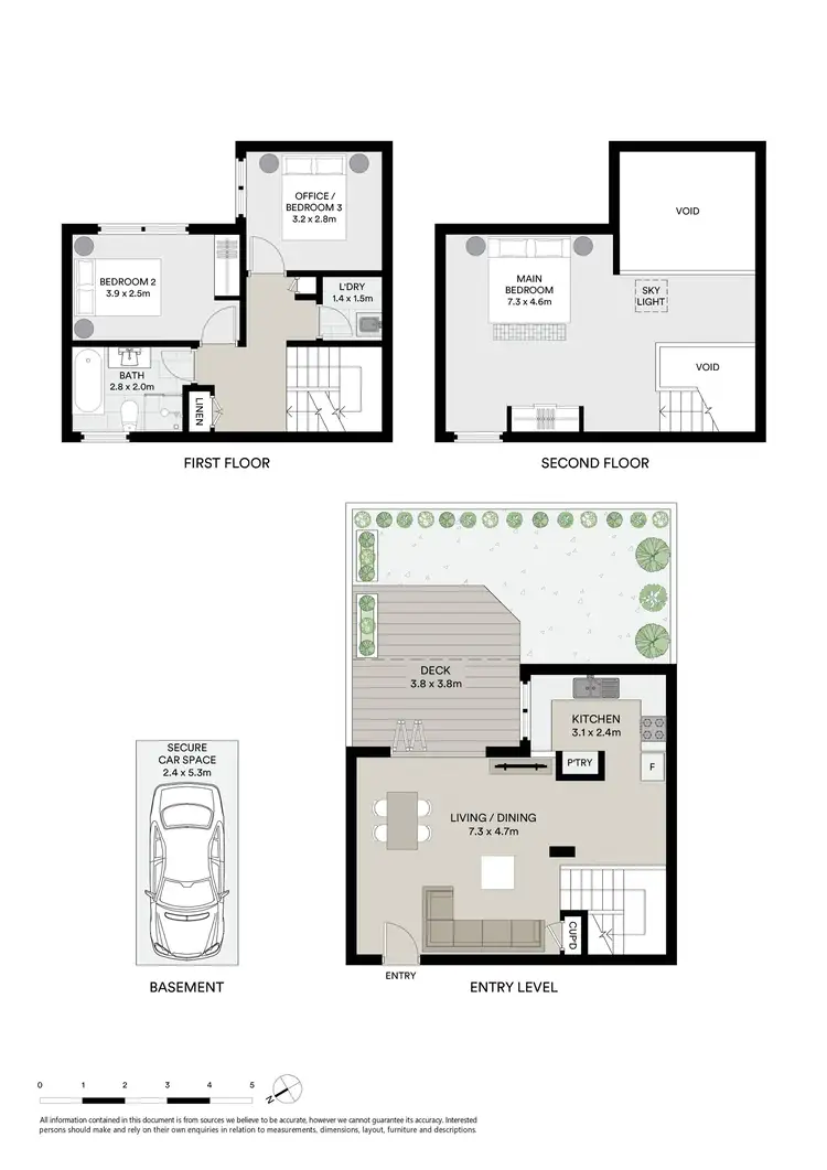 Floorplan of Homely townhouse listing, 7/50 Albany Street, Crows Nest NSW 2065