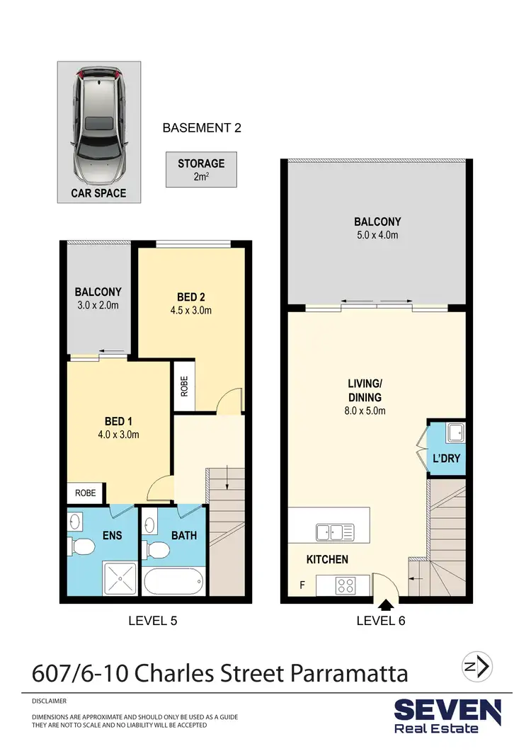 Floorplan of Homely apartment listing, 607/6-10 Charles Street, Parramatta NSW 2150