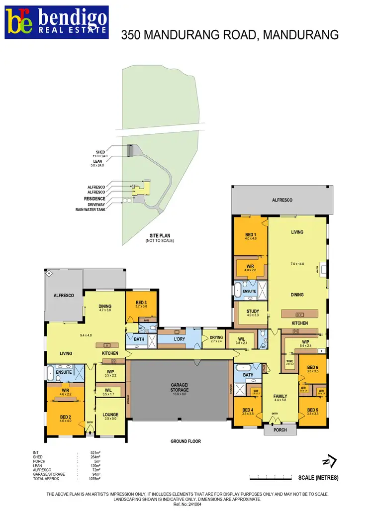 Floorplan of Homely house listing, 350 Mandurang Road, Mandurang VIC 3551
