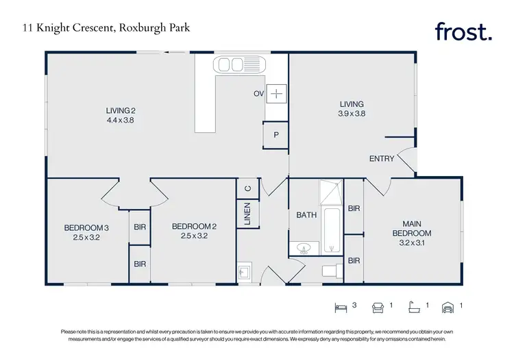Floorplan of Homely house listing, 11 Knight Crescent, Roxburgh Park VIC 3064