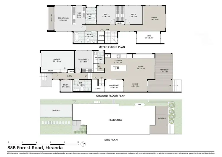 Floorplan of Homely semi-detached listing, 85b Forest Road, Miranda NSW 2228