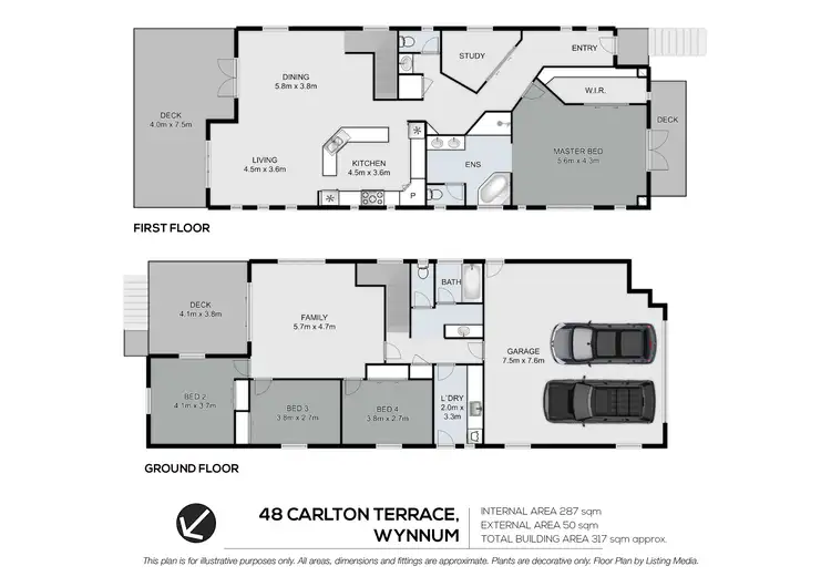 Floorplan of Homely house listing, 48 Carlton Terrace, Wynnum QLD 4178