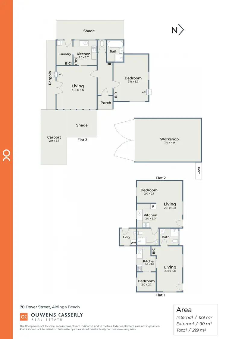 Floorplan of Homely unit listing, 70 Dover Street, Aldinga Beach SA 5173