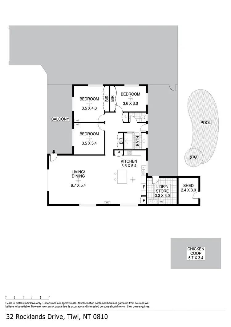 Floorplan of Homely house listing, 32 Rocklands Drive, Tiwi NT 810